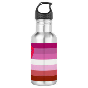 SlipperyJoe Lippenstift lesbische Pride-Flagge fem Edelstahlflasche