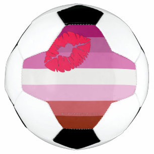 SlipperyJoe Lippenstift lesbische Pride-Flagge fem Fußball