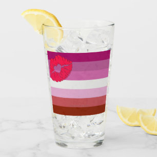 SlipperyJoe Lippenstift lesbische Pride-Flagge fem Glas