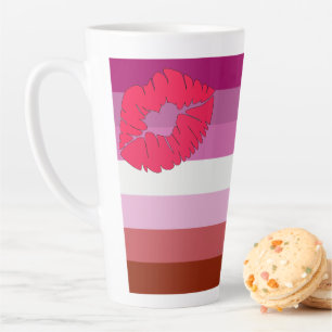 SlipperyJoe Lippenstift lesbische Pride-Flagge fem Milchtasse