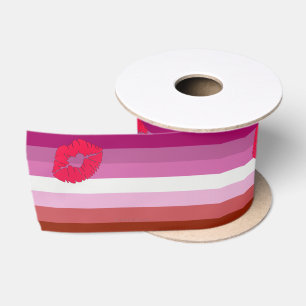 SlipperyJoe Lippenstift lesbische Pride-Flagge fem Satinband