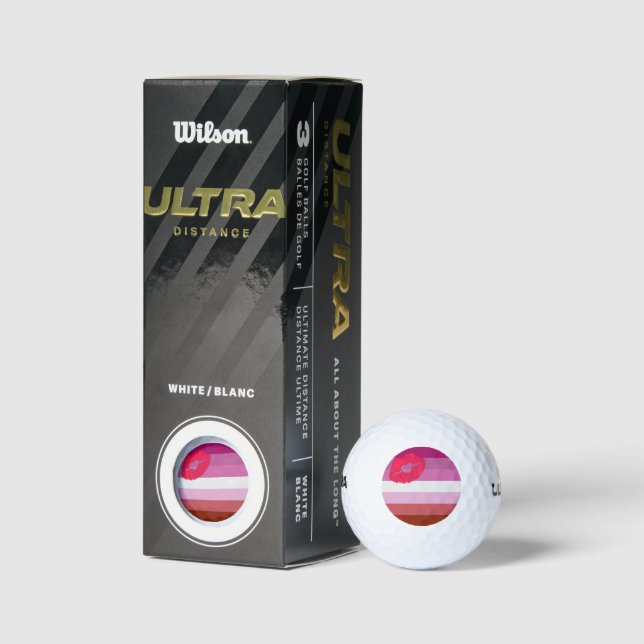 SlipperyJoe Lippenstift Lesbische Strichflagge Fem Golfball (Verpackungen)
