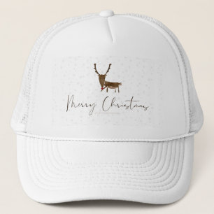 SlipperyJoe Merry Weihnachtsrentiere rote Nase ant Truckerkappe