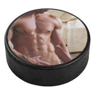 SlipperyJoe-Muschelmuskulatur-Armbanduhr Eishockey Puck