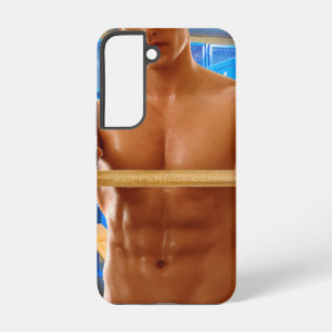 SlipperyJoe Musculus man abs locker Raum gekachelt Samsung Galaxy Hülle