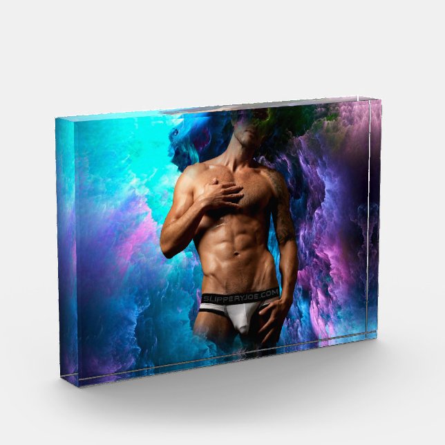 SlipperyJoe Muskel-Unterhosen-Wulst lebhaft h Fotoblock (Links)