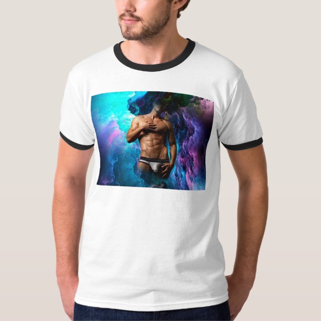 SlipperyJoe Muskel-Unterhosen-Wulst lebhaft h T-Shirt (Vorderseite)