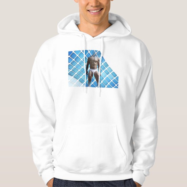 SlipperyJoe muskulöser Mann sechs Packungen abs mä Hoodie (Vorderseite)