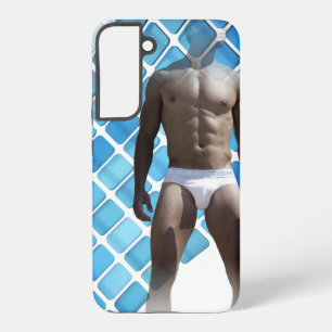 SlipperyJoe muskulöser Mann sechs Packungen abs mä Samsung Galaxy Hülle
