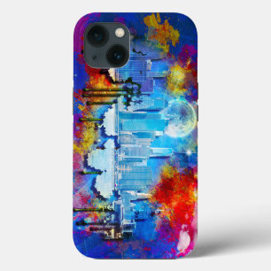 SlipperyJoe NYC Graffiti Mond umgeben von wirbelnd Case-Mate iPhone Hülle
