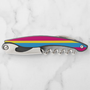 SlipperyJoe pansexual Stolz Fahne rosa Bernstein Kellnermesser