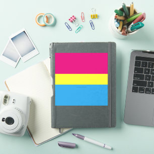 SlipperyJoe pansexuelle Pride-Flagge pink bernstei Aufkleber