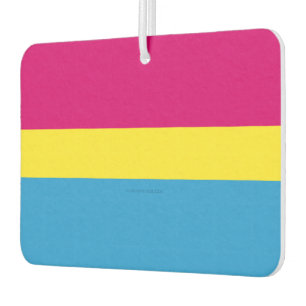 SlipperyJoe pansexuelle Pride-Flagge pink Bernstei Autolufterfrischer