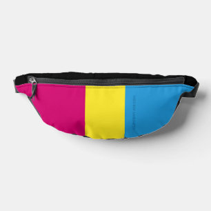 SlipperyJoe pansexuelle Pride-Flagge pink Bernstei Bauchtasche