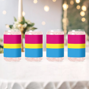 SlipperyJoe pansexuelle Pride-Flagge pink Bernstei Dosenglas