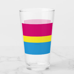 SlipperyJoe pansexuelle Pride-Flagge pink bernstei Glas