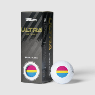 SlipperyJoe pansexuelle Pride-Flagge pink bernstei Golfball