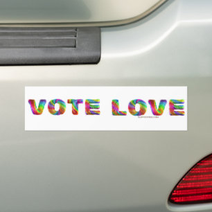 SlipperyJoe Stimme Liebe Gleichheit regenbogenfarb Autoaufkleber