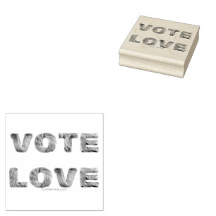 SlipperyJoe Stimme Liebe Gleichheit regenbogenfarb Gummistempel