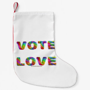 SlipperyJoe Stimme Liebe Gleichheit regenbogenfarb Kleiner Weihnachtsstrumpf