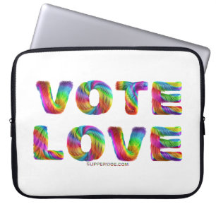 SlipperyJoe Stimme Liebe Gleichheit regenbogenfarb Laptopschutzhülle