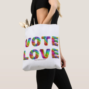 SlipperyJoe Stimme Liebe Gleichheit regenbogenfarb Tasche