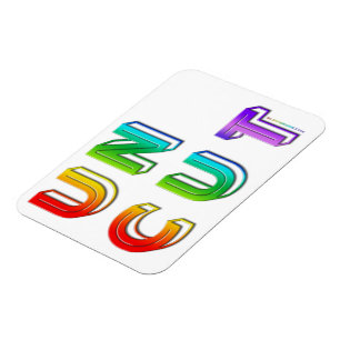 SlipperyJoe unbeschnitten lebendig lebhaft neon Re Magnet