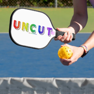 SlipperyJoe unbeschnitten lebendig lebhaft neon Re Pickleball Schläger