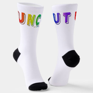 SlipperyJoe unbeschnitten lebendig lebhaft neon Re Socken