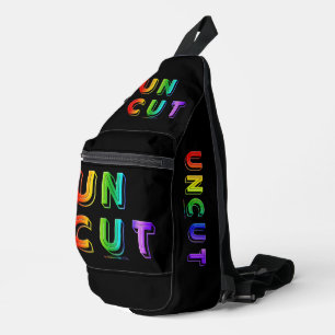 SlipperyJoe ungeschnitten lebendig lebhaft neon Re Crossbody Bag
