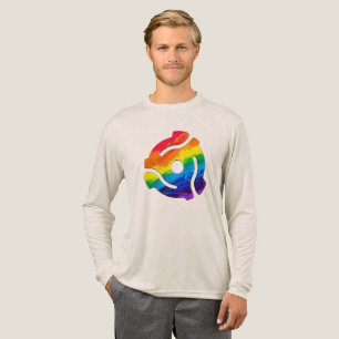 SlipperyJoe's 45-RPM-Plattenadapterschaltung Tri-Blend Shirt