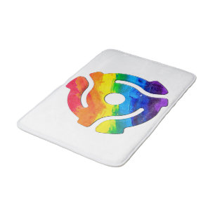 SlipperyJoe's 45-RPM-Plattenadaptervibran Badematte