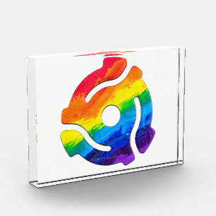 SlipperyJoe's 45-RPM-Plattenadaptervibran Fotoblock