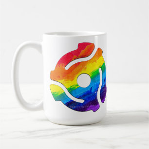 SlipperyJoe's 45-RPM-Plattenadaptervibran Kaffeetasse