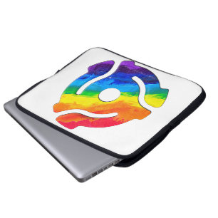 SlipperyJoe's 45-RPM-Plattenadaptervibran Laptopschutzhülle