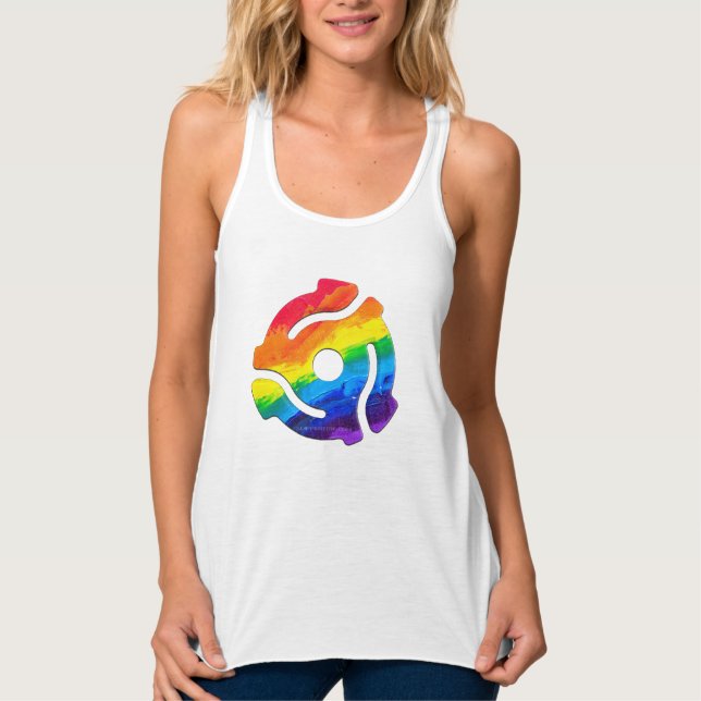 SlipperyJoe's 45-RPM-Plattenadaptervibran Tank Top (Vorderseite)