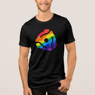 SlipperyJoe's 45-RPM-Plattenadaptervibran Tri-Blend Shirt