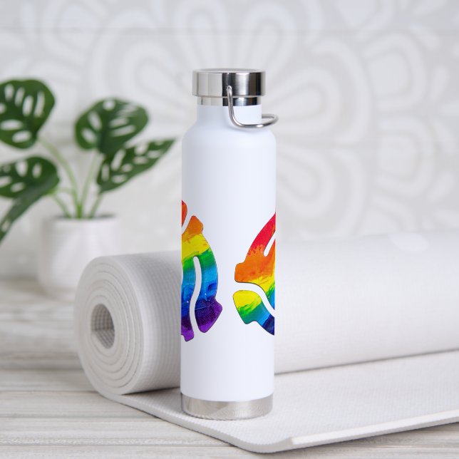 SlipperyJoe's 45-RPM-Plattenadaptervibran Trinkflasche (Yoga)