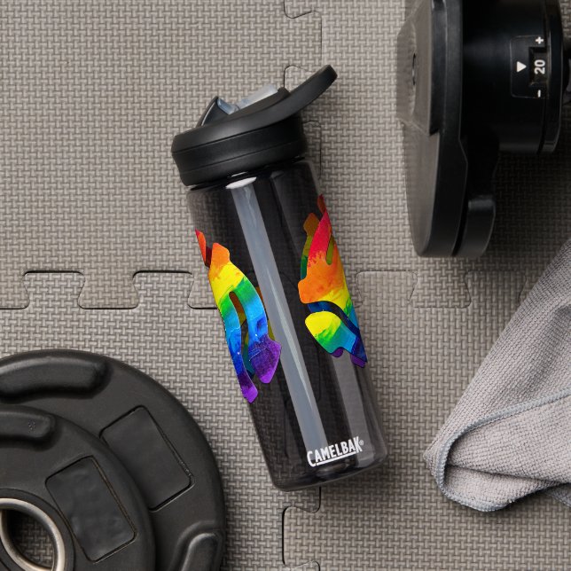 SlipperyJoe's 45-RPM-Plattenadaptervibran Trinkflasche (Fitnessstudio)