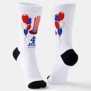 SlipperyJoe's 4. Juli Unabhängigkeitstag Klassiker Socken