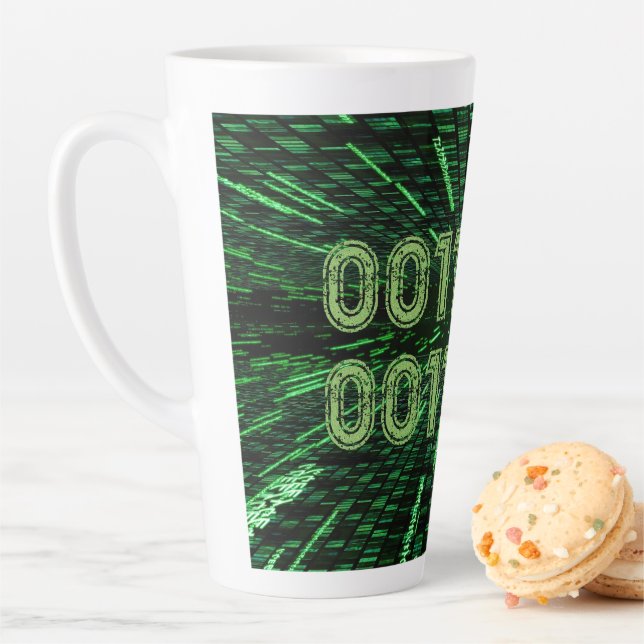 SlipperyJoe's 69 Binärkode, dynamischer grüner Com Milchtasse (Beispiel)