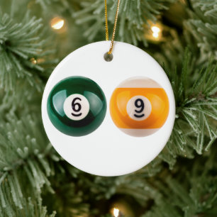 SlipperyJoe's 69 harter Billardtisch Keramik Ornament