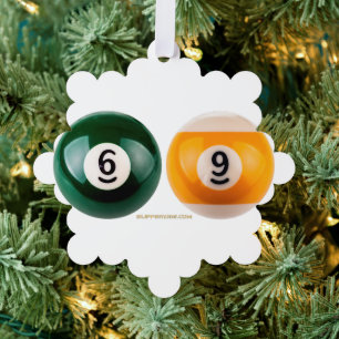 SlipperyJoe's 69 harter Billardtisch Ornament Karte