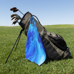 SlipperyJoe's abstraktes Cloud-Kunstwerk, farbenfr Golfhandtuch
