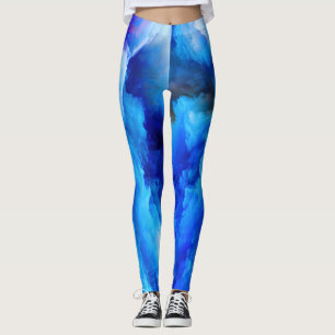 SlipperyJoe's abstraktes Cloud-Kunstwerk, farbenfr Leggings
