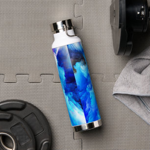 SlipperyJoe's abstraktes Cloud-Kunstwerk, farbenfr Trinkflasche