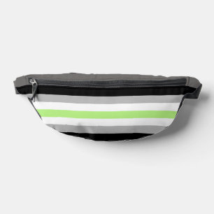 SlipperyJoe's Agender Pride Flag Gay Geschenke LGB Bauchtasche