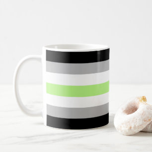 SlipperyJoe's Agender Pride Flag Gay Geschenke LGB Kaffeetasse