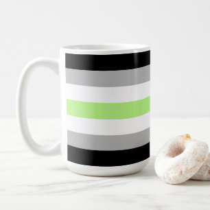 SlipperyJoe's Agender Pride Flag Gay Geschenke LGB Kaffeetasse