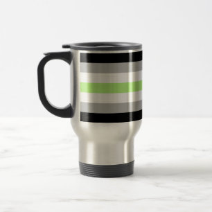 SlipperyJoe's Agender Pride Flag Gay Geschenke LGB Reisebecher